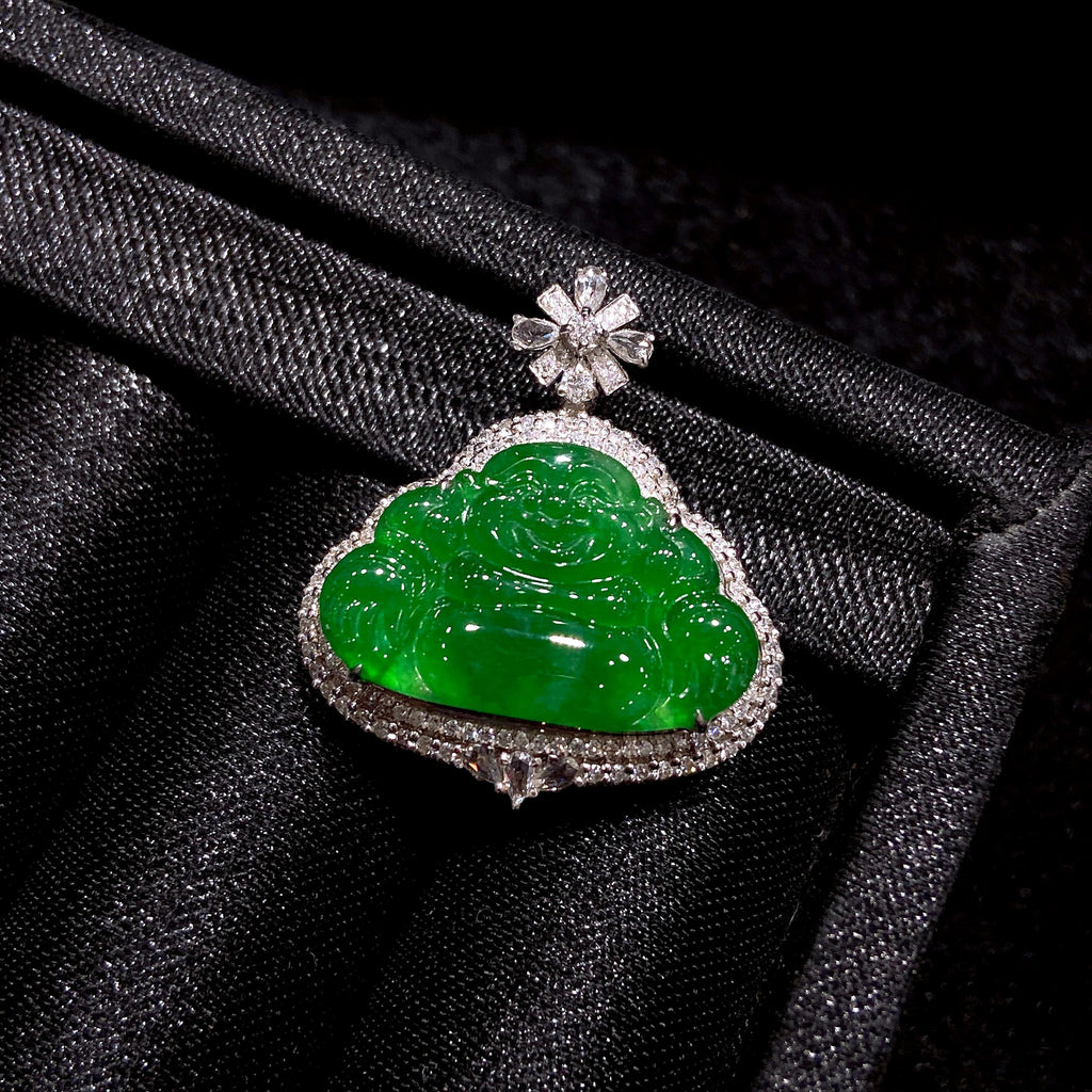 18K金翡翠佛公（yc252488）