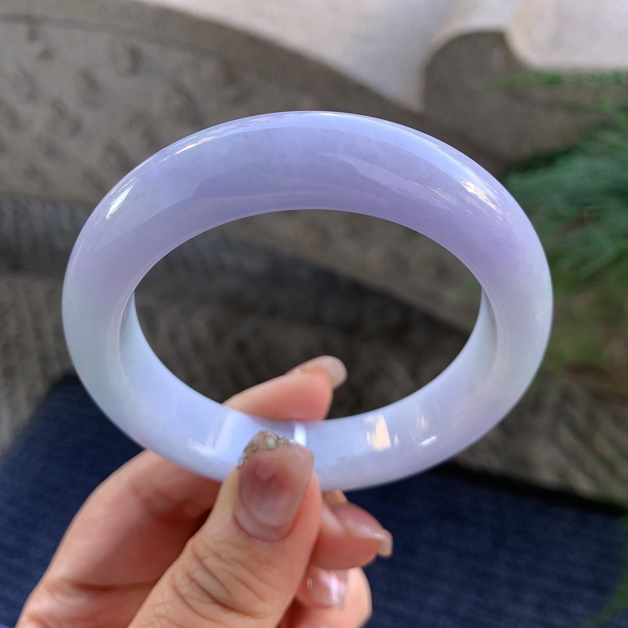 糯种紫罗兰平安镯（56mm）（yc294664）