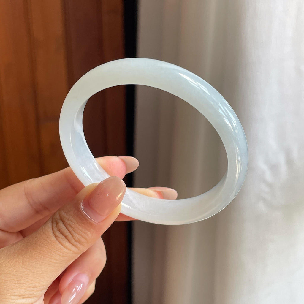 细糯冰白月光贵妃镯 53圈（yc711617）