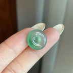 冰种带色飘花翡翠平安（yc265155）