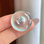 玻璃种雪花棉翡翠平安扣（yc312863）