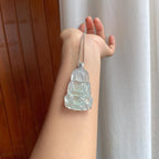 18k金镶冰种晴绿底翡翠观音（yc251033）