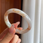 糯冰红翡特色翡翠贵妃镯（55.5mm）（yc354248）