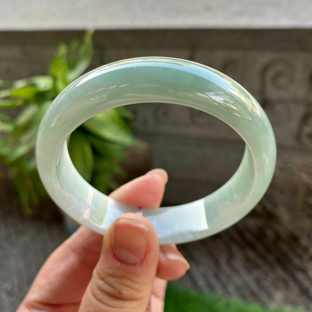 细糯种油青宽版轮胎手镯（56.3mm）（yc311874）