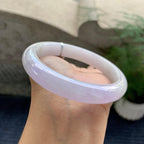 细糯种淡紫罗兰平安镯（65.5mm）（yc200976）