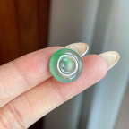 冰种带色飘花翡翠平安（yc265155）