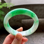 糯种飘阳绿平安镯（59.6mm）（yc202336）