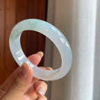 糯冰飘花翡翠平安镯（56.2mm）（yc415364）