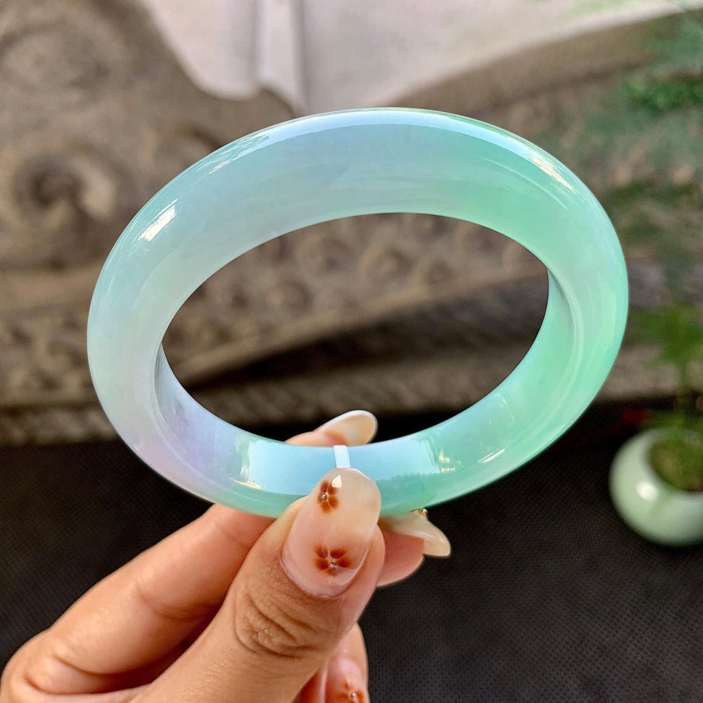 细糯种春彩平安镯（55mm）（yc264526）