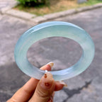 糯冰种晴水圆条手镯（57.2mm）（yc257673）