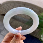 糯种无色圆条手镯（55.2mm）（yc275316）