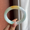 细糯冰黄翡特色正圈平安镯 56圈（yc774327）