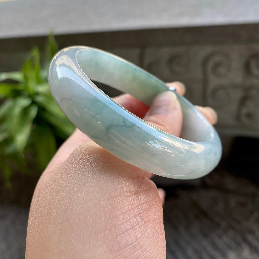 细糯种半山水平安镯（57mm）（yc311026）