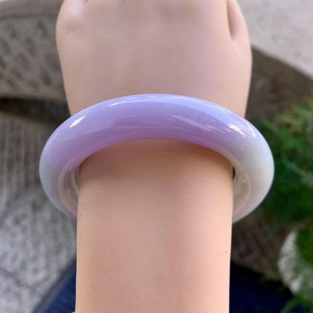 细糯种紫罗兰圆条手镯（55.4mm）（yc275317）