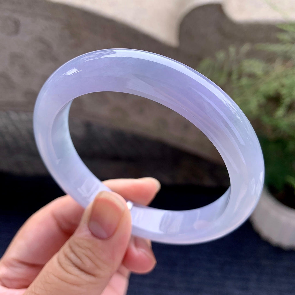 细糯种紫罗兰平安镯（58mm）（yc206656）