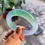 冰种春彩平安镯（53.6mm）（yc292636）
