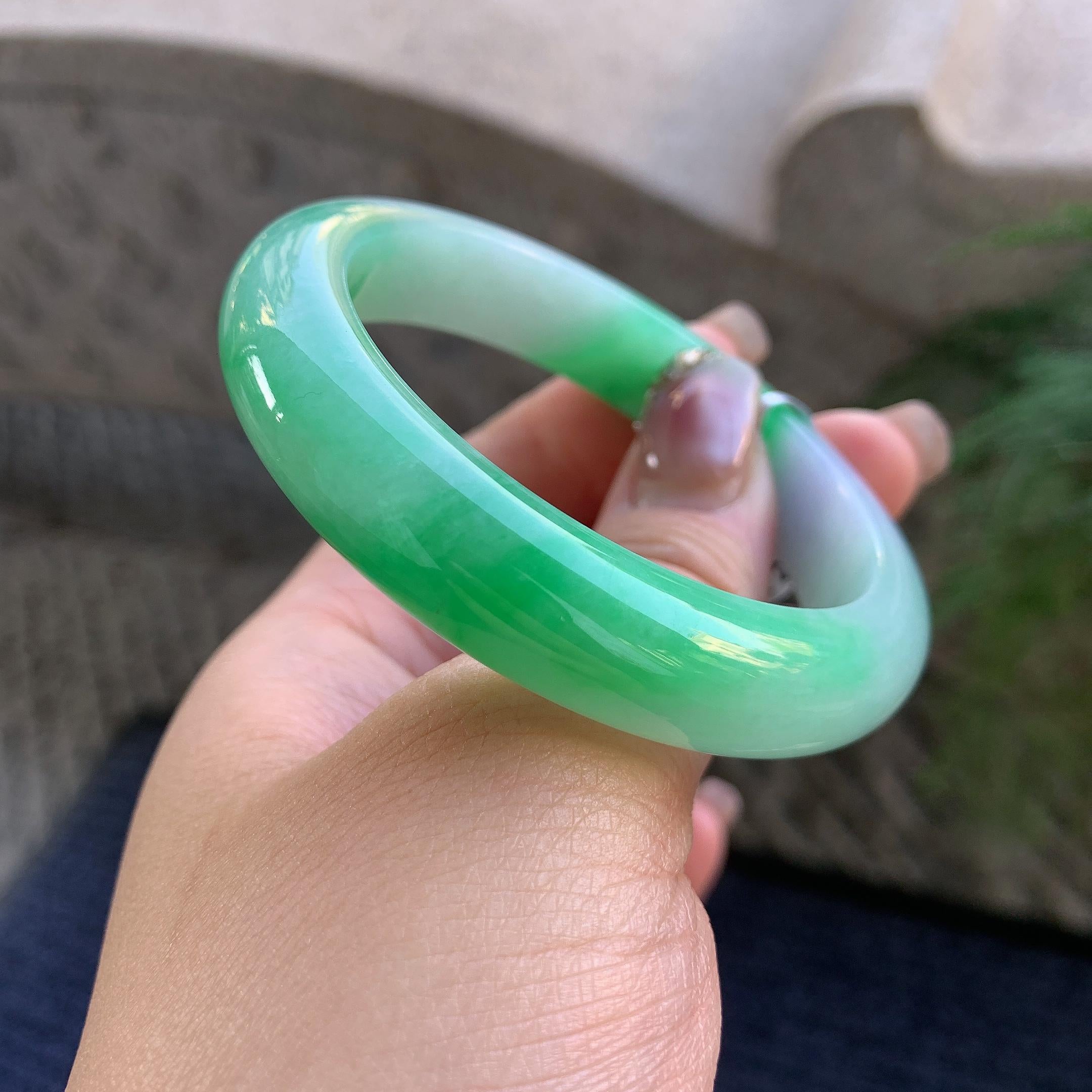 细糯种春彩平安镯（51.7mm）（yc294667）