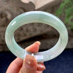 细糯种晴底宽版轮胎手镯 57.2圈口 天然缅甸A货翡翠（yc357742）