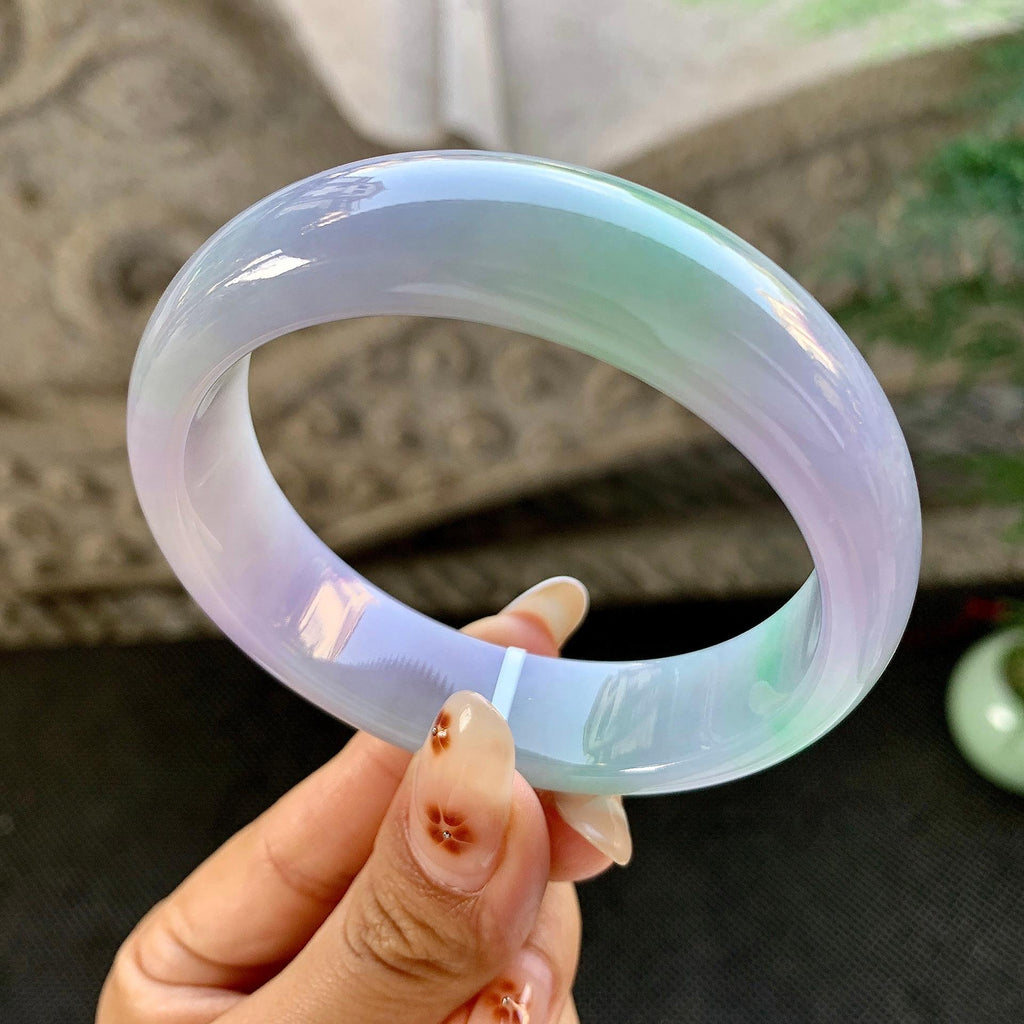 细糯种春彩宽版轮胎手镯（57.6mm）（yc264070）