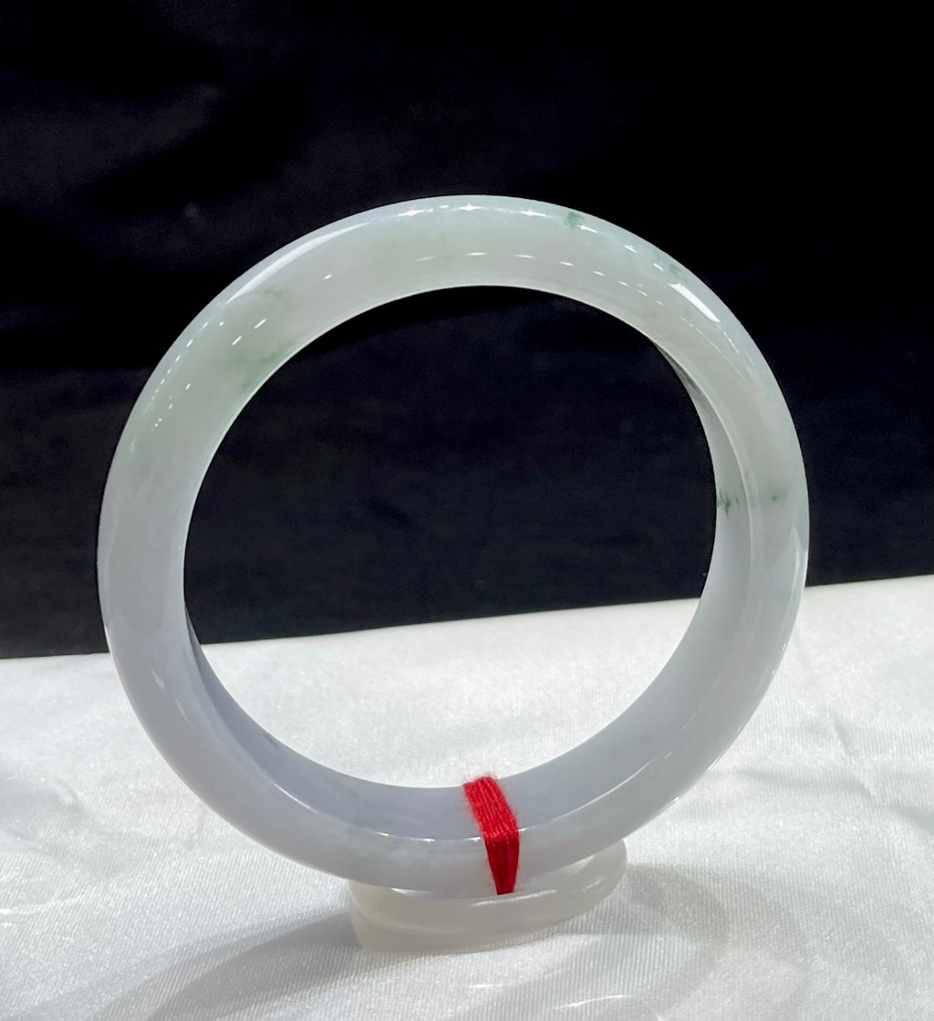 糯冰紫底飘花平安镯A9000号 编号：2205091-3001–C19-6 具体尺寸：55.6-13.3-7.1（wg0022873）