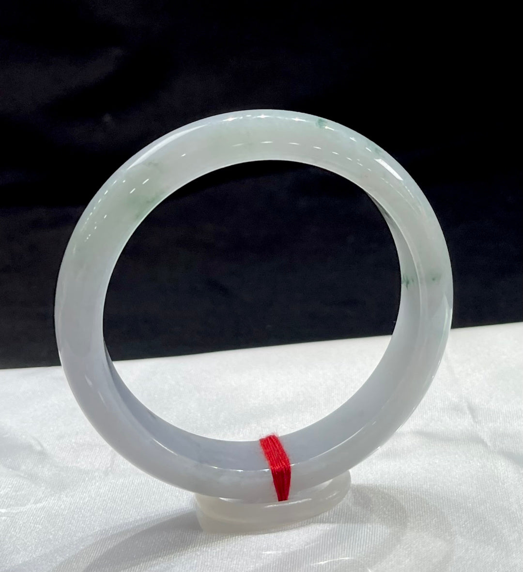 糯冰紫底飘花平安镯A9000号 编号：2205091-3001–C19-6 具体尺寸：55.6-13.3-7.1（wg0022873）