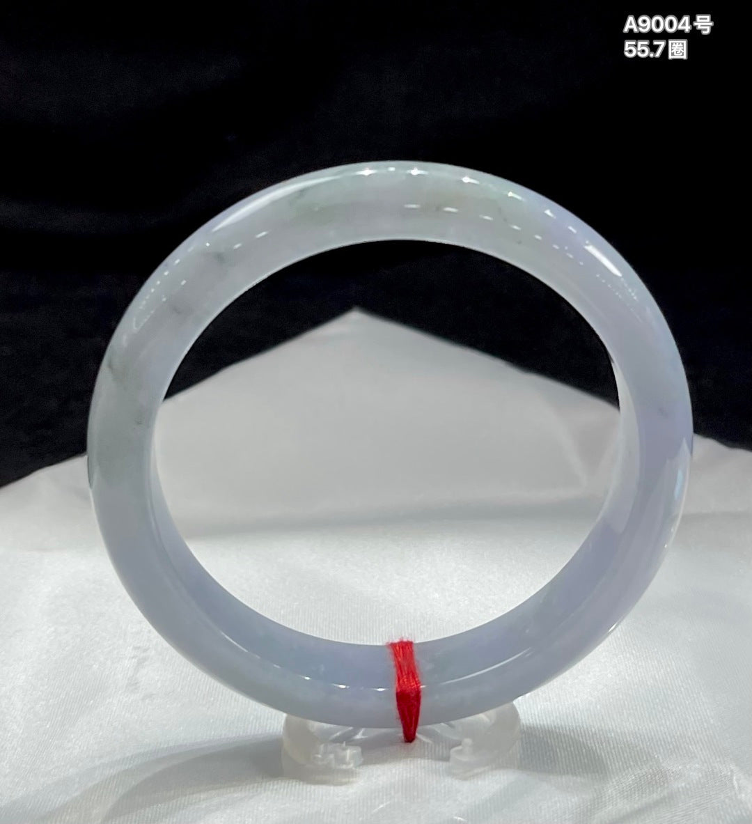 糯冰莫奈紫飘花平安镯A9004号 编号：2303195-6001–C19-6 具体尺寸：55.7-11.6-7.3（wg0022869）