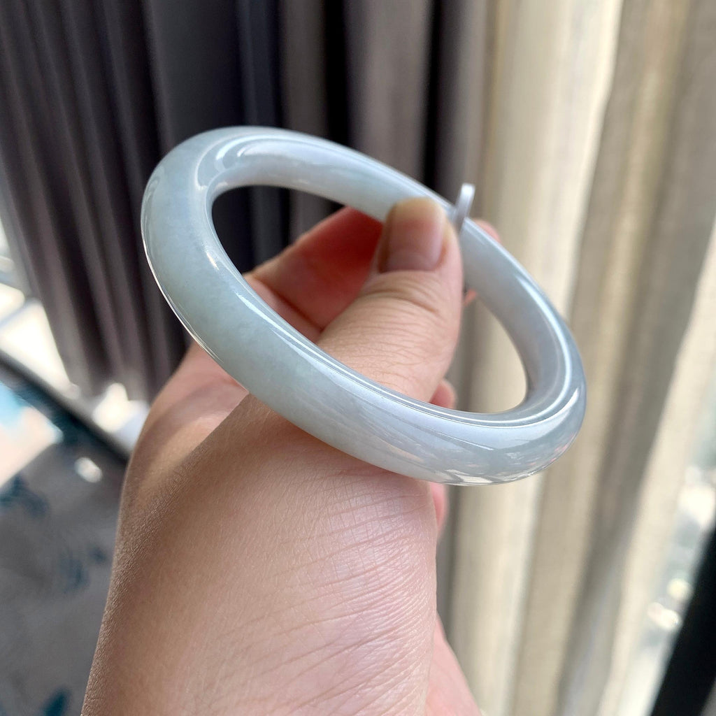 糯种淡晴底圆条手镯（58.2mm）（yc262789）