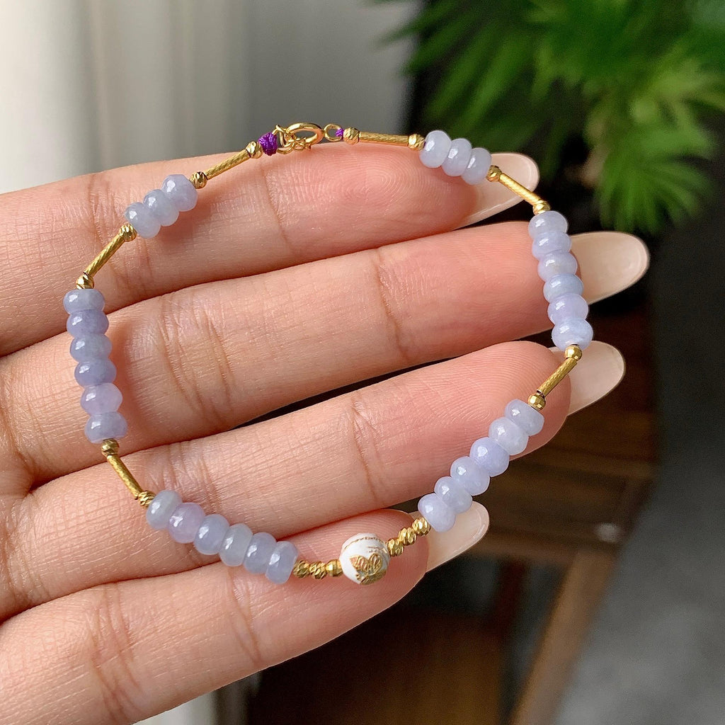 细糯种紫罗兰算盘珠手链（yc207250）