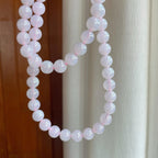 糯冰淡春底翡翠珠串项链（yc257271）