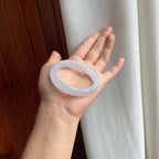 冰种淡春底翡翠贵妃镯（52mm）（yc254049）