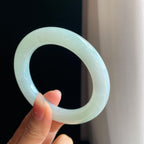 冰种晴底翡翠圆条手镯（56.2mm)（yc323766）
