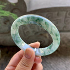 细糯种飘花平安镯（54.6mm）（yc199577）