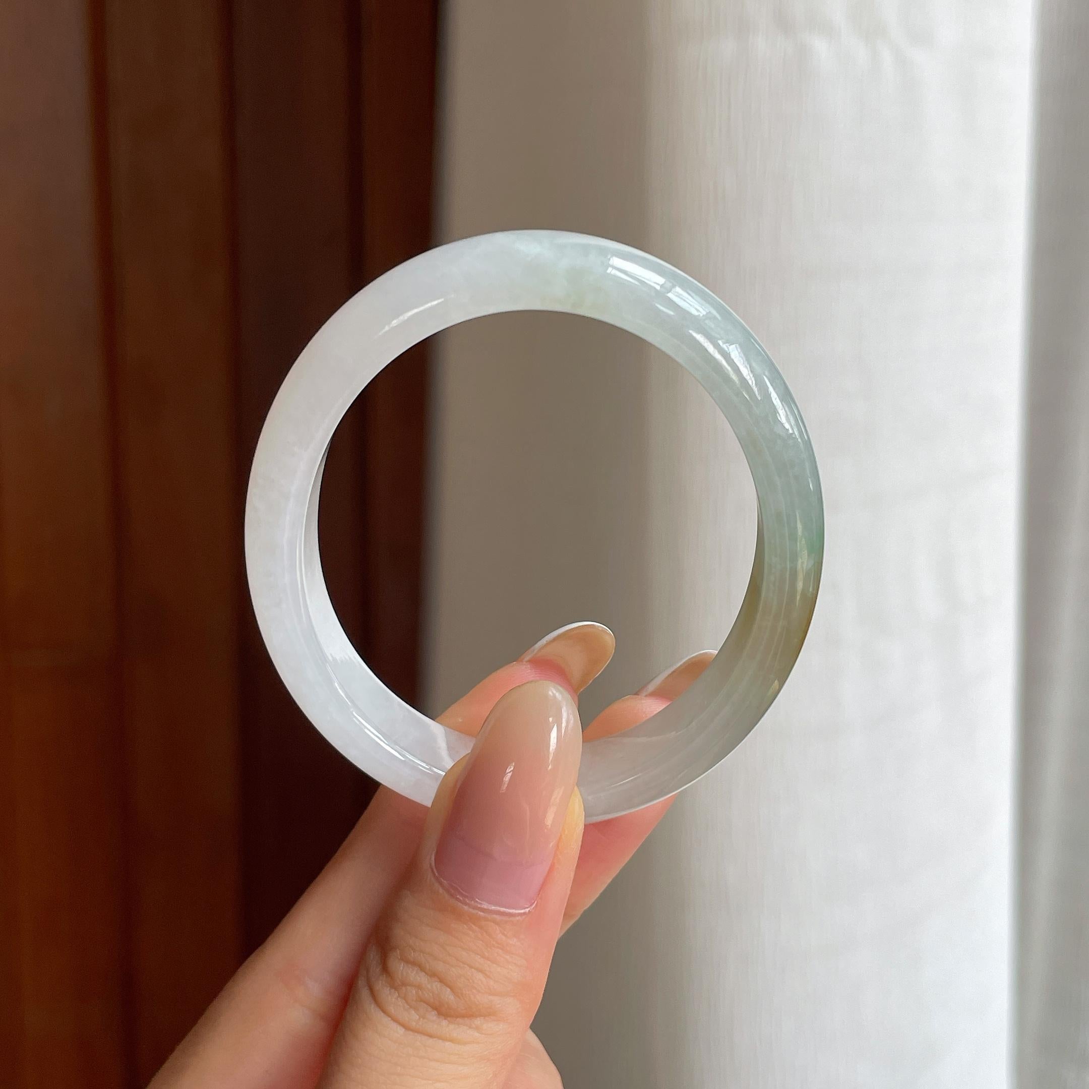 糯冰黄翡翡翠贵妃镯（50.2mm)（yc424980）