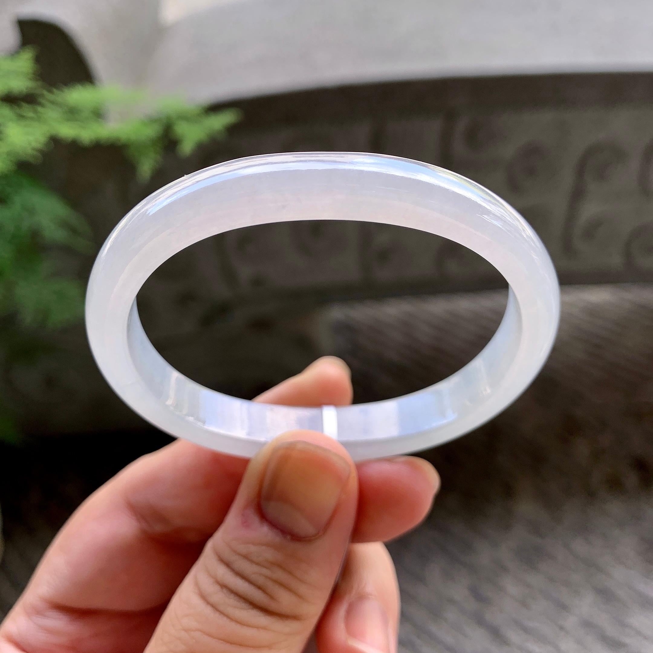 糯冰种无色贵妃手镯（54mm）（yc202392）