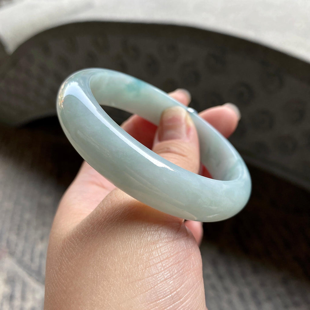 细糯种飘花宽版小轮胎手镯（57mm）（yc311876）