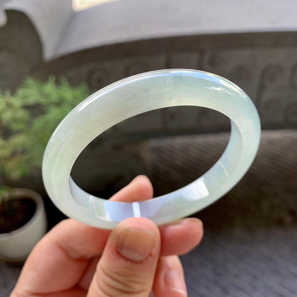 细糯种淡晴底洒金贵妃手镯（55.3mm）（yc243900）