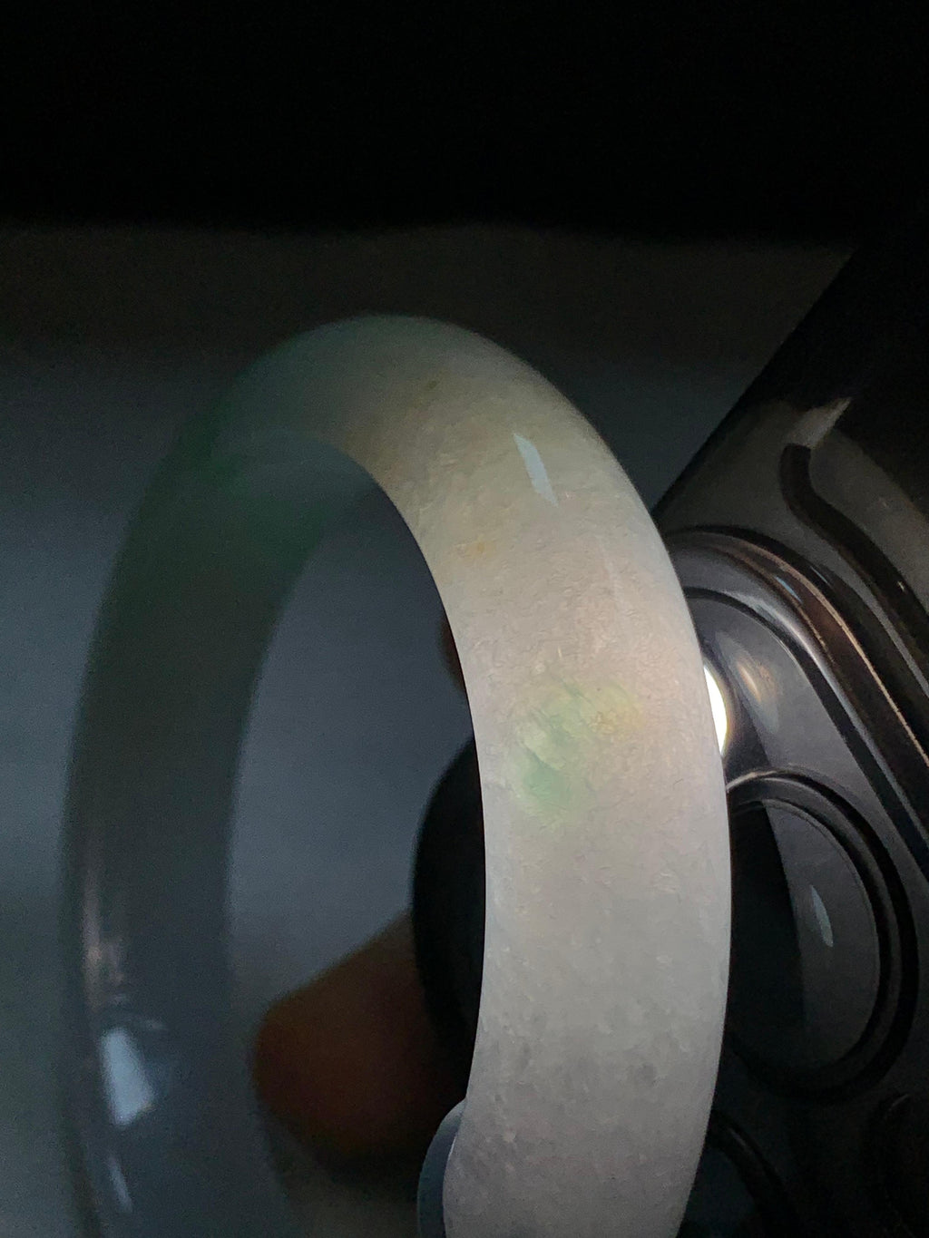 糯冰种飘阳绿平安镯（52mm）（yc292641）