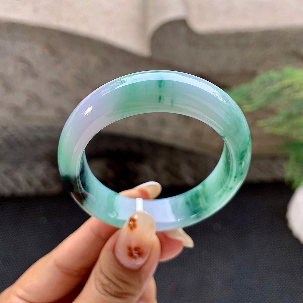 细糯种飘花贵妃手镯（50.5mm）（yc257207）