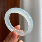 冰玻种翡翠平安镯（55.5mm）（yc344055）