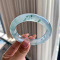 冰种飘花平安镯（56.8mm）（yc306460）