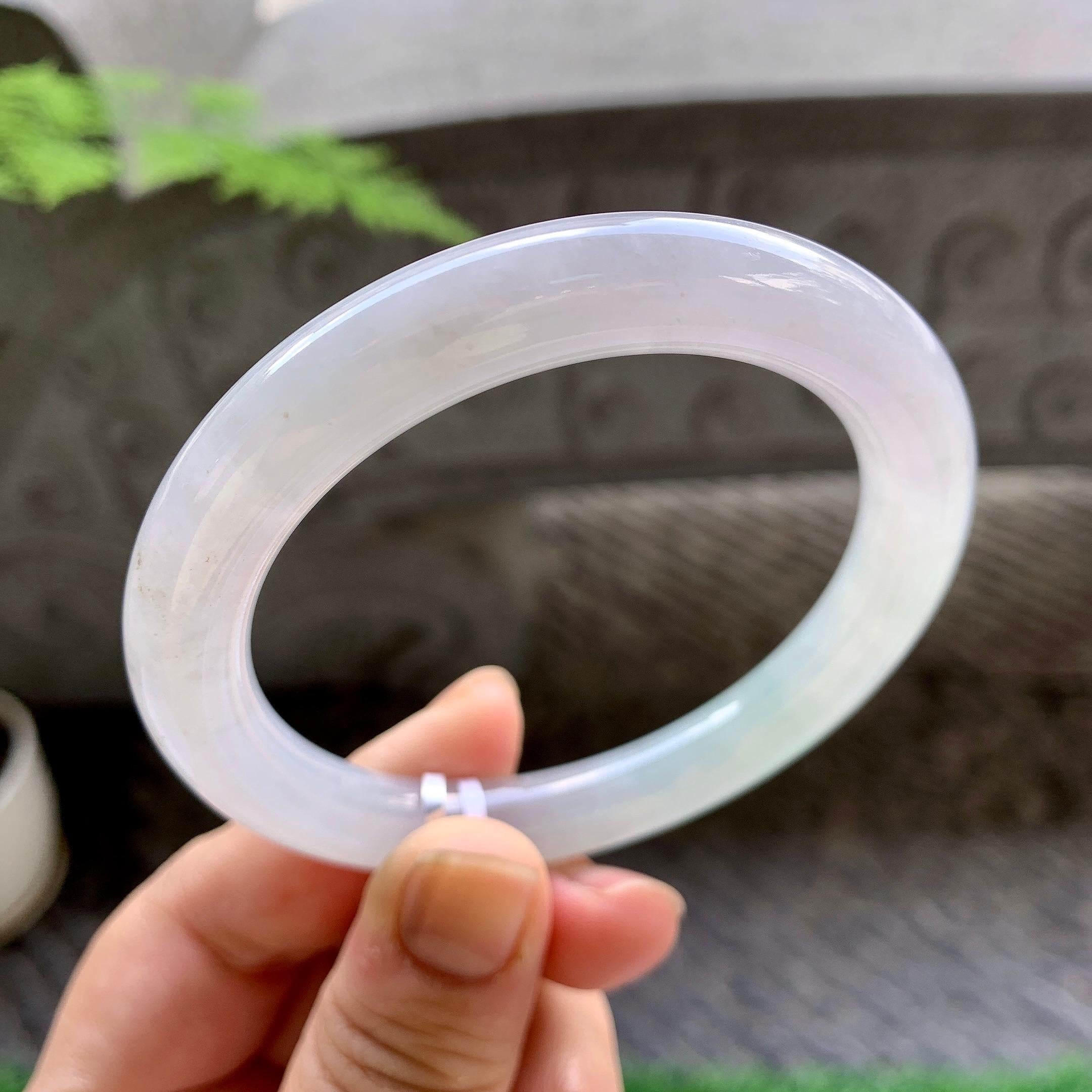 细糯种带底色圆条手镯（56.4mm）（yc248136）