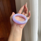 糯冰紫罗兰翡翠手镯（55mm）（yc263539）
