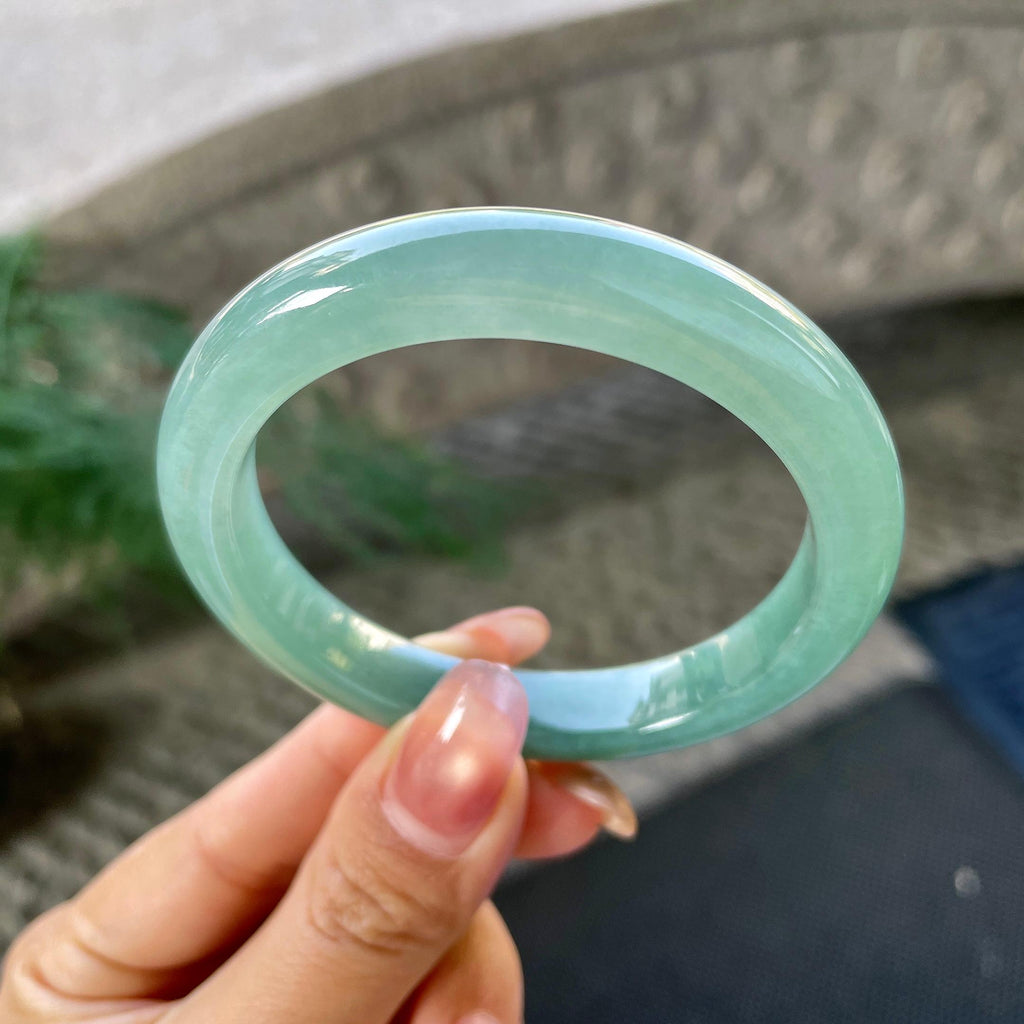 细糯种油青平安镯（54.3mm）（yc305679）