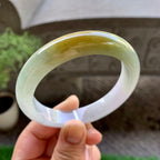 细糯种黄翡平安镯（58mm）（yc240756）