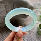 糯冰种晴底宽版轮胎手镯（57.6mm）（yc202335）