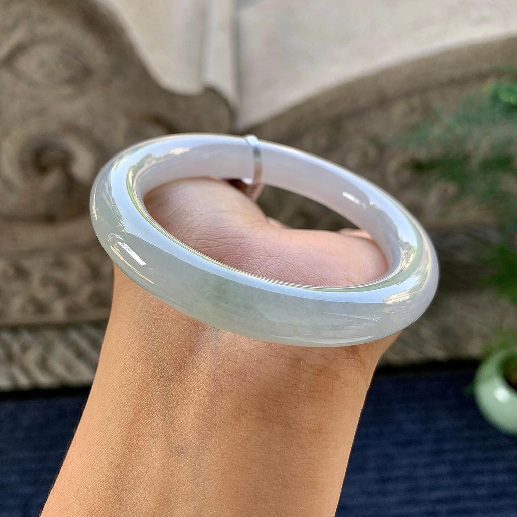 细糯种带底色圆条手镯（52.8mm）（yc248094）