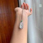 18k金镶冰种翡翠佛公（yc250563）