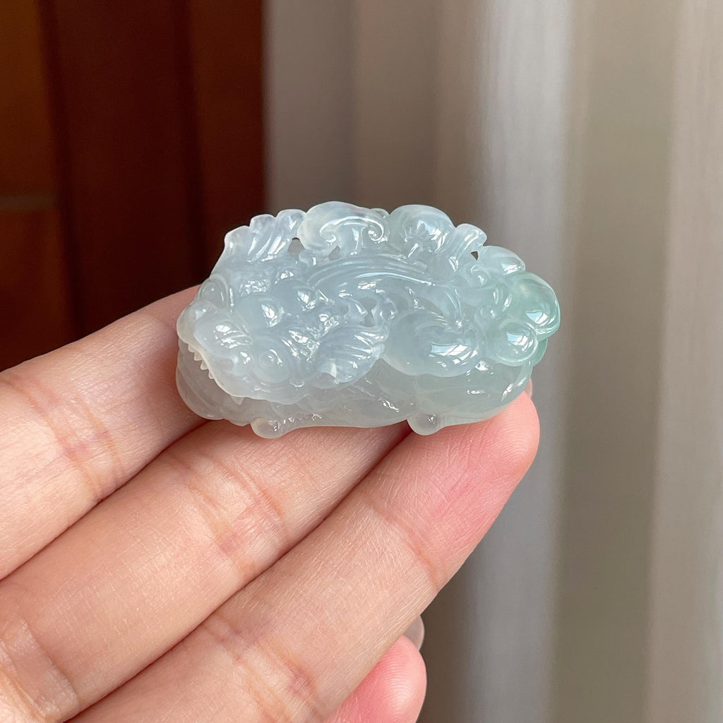 糯冰淡底色貔貅挂件（yc711754）