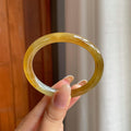 冰种黄翡翡翠贵妃镯（53mm)（yc417034）