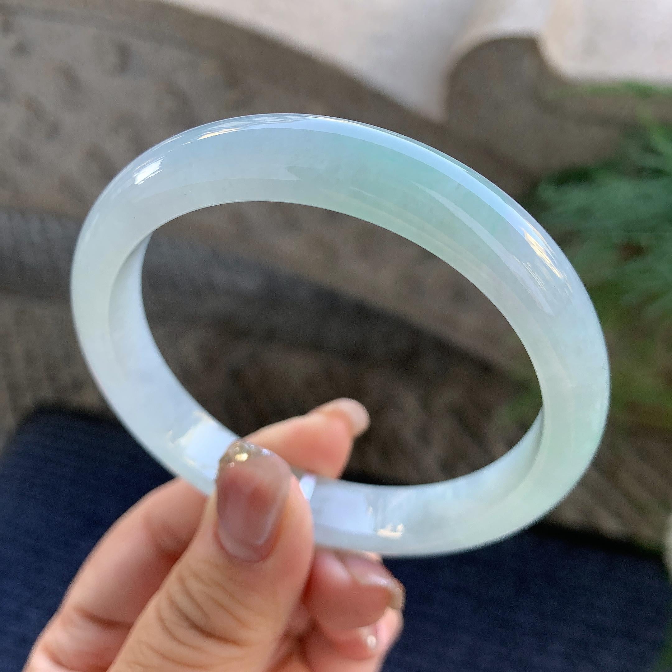 细糯种晴底平安镯（61mm）（yc294662）